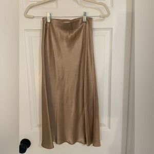 ARITIZA Babaton Shimmering Tan Midi Skirt